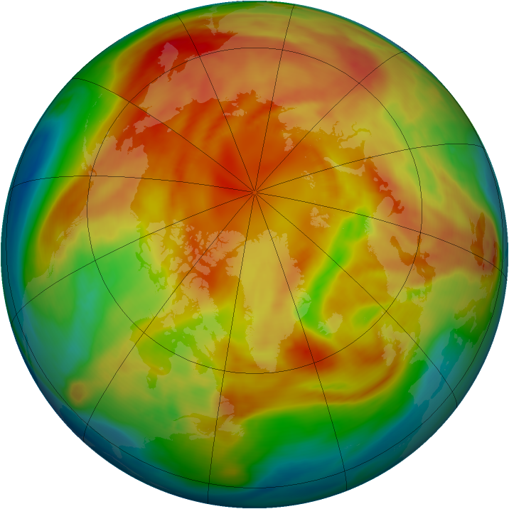 Arctic ozone map for 09 March 2006